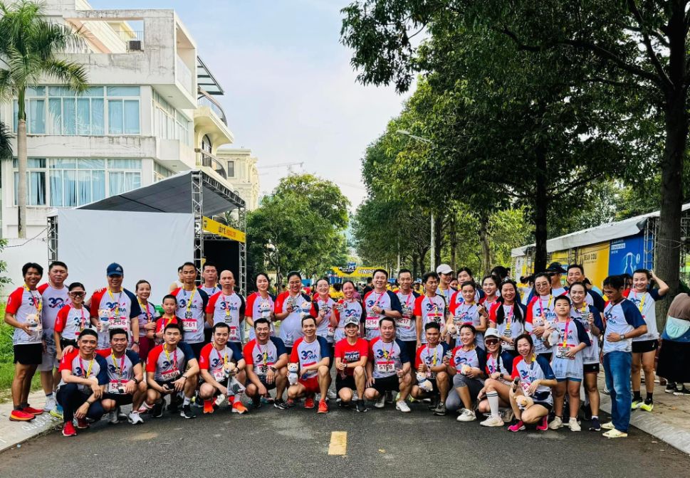 The running event for members and young entrepreneurs from various provinces and cities successfully concluded the series of events celebrating the 30th anniversary of the establishment of YBA Ho Chi Minh City